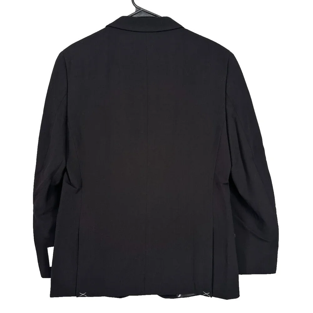 Nautica Men's Suit 46R 40x32 Black Modern Fit Bi-Stretch Performance NWT $395